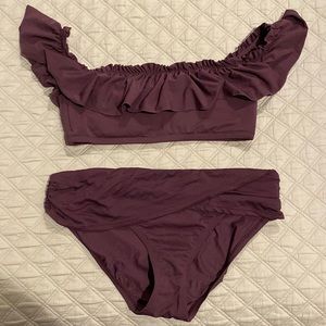 Blue rod beatte bathing suit